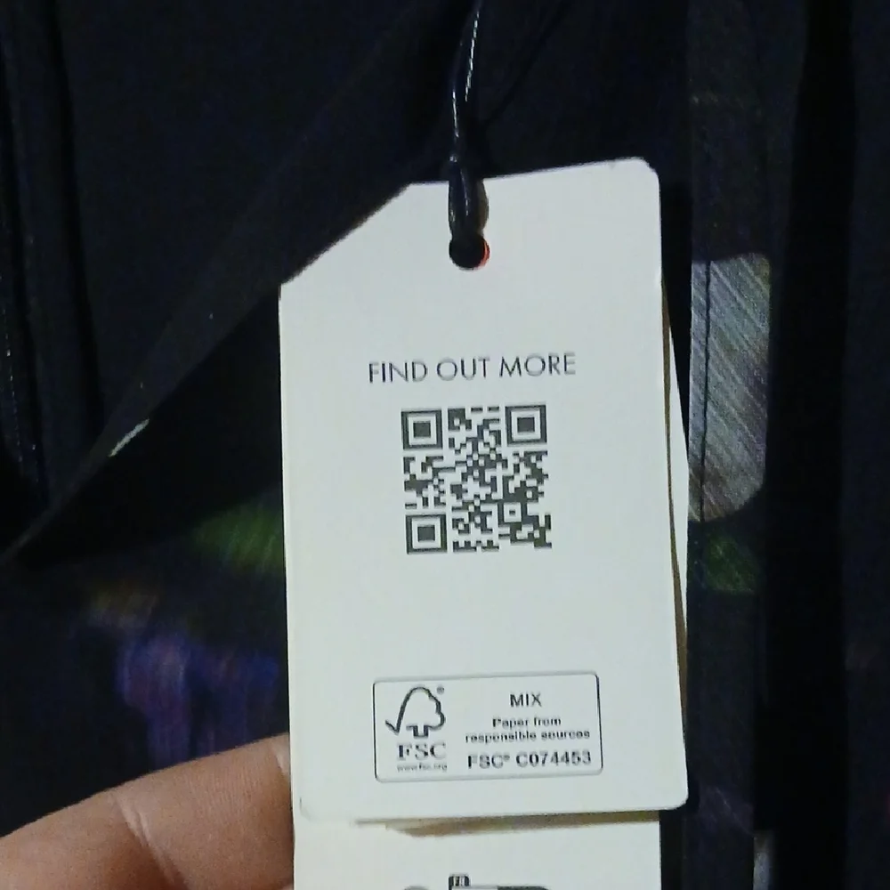 Ted Baker London Black Floral Long Sleeve Dress - Picture 4 of 4